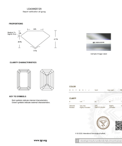 เพชรแท้ Lab Grown Diamond 1.01 กะรัต น้ำ 98 เกรด VS2 EX EX N พร้อมเซอร์ IGI (1CER621)