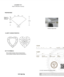 เพชรแท้ Lab Grown Diamond 2.02 กะรัต น้ำ 100 เกรด VVS2 EX EX N พร้อมเซอร์ IGI (1CER625)