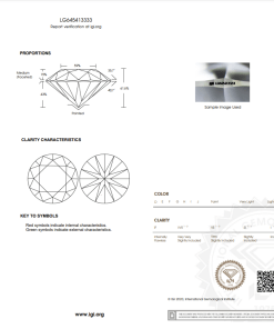 เพชรแท้ Lab Grown Diamond 2.10 กะรัต น้ำ 100 เกรด VVS2 H&A EX EX N พร้อมเซอร์ IGI (1CER797)