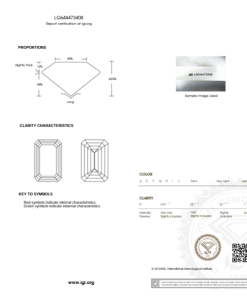 เพชรแท้ Lab Grown Diamond 1.01 กะรัต น้ำ 98 เกรด VS2 EX EX N พร้อมเซอร์ IGI (1CER854)