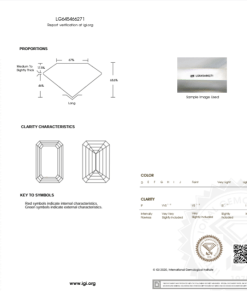 เพชรแท้ Lab Grown Diamond 1.04 กะรัต น้ำ 100 เกรด VVS2 EX EX N พร้อมเซอร์ IGI (1CER963)