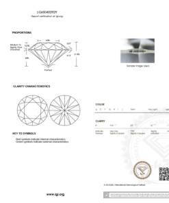 เพชรแท้ Lab Grown Diamond 1.50 กะรัต น้ำ 100 เกรด VVS2 ID EX EX N พร้อมเซอร์ IGI (1CER1023)