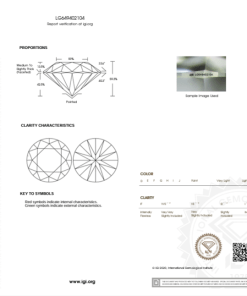 เพชรแท้ Lab Grown Diamond 5.01 กะรัต น้ำ 98 เกรด VVS2 ID EX EX N พร้อมเซอร์ IGI (1CER887)