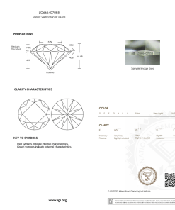 เพชรแท้ Lab Grown Diamond 1.03 กะรัต น้ำ 100 เกรด VVS2 ID EX EX N พร้อมเซอร์ IGI (1CER1047N)