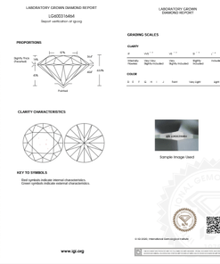 เพชรแท้ Lab Grown Diamond 5.01 กะรัต น้ำ 98 เกรด VS2 EX EX EX N พร้อมเซอร์ IGI (1CER1081)