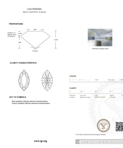 เพชรแท้ Lab Grown Diamond 1.00 กะรัต น้ำ 100 เกรด VVS2 EX EX EX N พร้อมเซอร์ IGI (1CER1172)