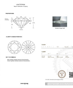 เพชรแท้ Lab Grown Diamond 3.02 กะรัต น้ำ 100 เกรด VS2 ID EX EX N พร้อมเซอร์ IGI (1CER1268)