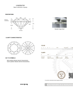 เพชรแท้ Lab Grown Diamond 3.02 กะรัต น้ำ 100 เกรด VS2 ID EX EX N พร้อมเซอร์ IGI (1CER1269)